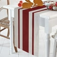 thumbnail image 4 of Vintage Stripe Texture Red Table Runner Home Wedding Table Flag Mat Table Centerpieces Decoration Party Dining Long Tablecloth, 4 of 7