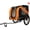 Black- Orange, variant on Large Dog Bike Trailer, Pet Cart Bicycle, All-Terrain Pet Carrier, Cargo Carrier, Durable Steel Frame for Travel, Cycling, Outdoor Adventures, Black & Green