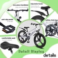 thumbnail image 3 of SHINPT 20in Mountain Bike for Boys and Girls Ages 7-14, 7-Speed Youth Bicycle with Magnesium Alloy Frame & One-Piece Wheels, Lightweight Kids Bike for Road, Dirt, Grass, Perfect Birthday Gift, 3 of 10