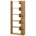 thumbnail image 1 of Costway 1 PCS 6-tier Bookshelf Tall Display Shelf with 11 Open Shelves 2 Anti-tipping Kits Natural, 1 of 8