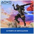 thumbnail image 4 of PlayStation, Ghost of Tsushima, Figura de acción del samurái Jin Sakai de 15 cm, 2 Accesorios, The Shapes Collection, para Fans y coleccionistas de la PS5 a Partir de 17 años, 4 of 5