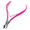 Pink, variant on Cuticle Trimmer with Cuticle Pusher Stainless Steel Sharp Blades Double Spring Cuticle Nipper-Black