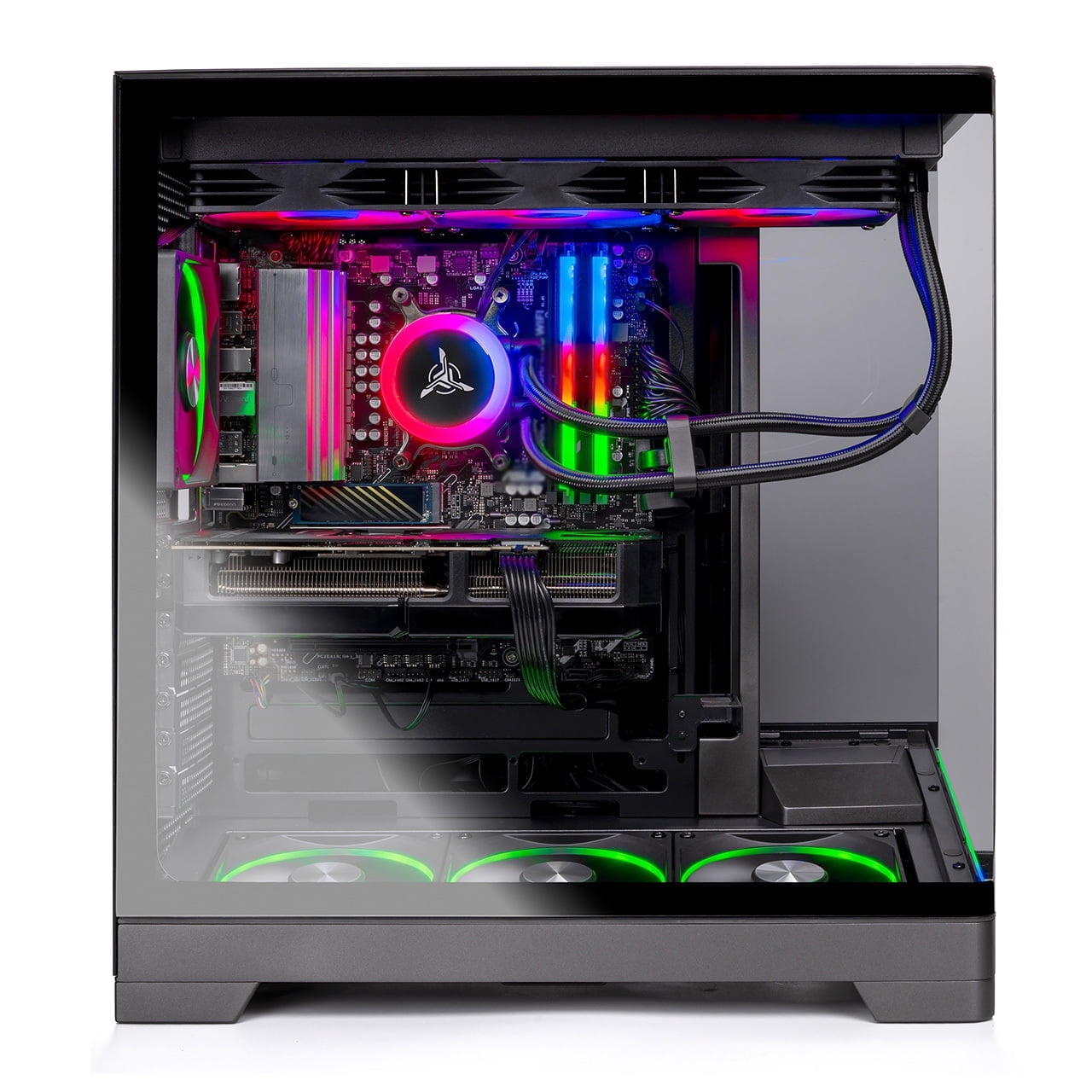 Skytech Gaming Harpy Gaming PC, AMD Ryzen 7 9800X3D 4.7GHz, AMD RX 9070XT 16GB VRAM, 1TB Gen4 NVMe SSD, 32GB DDR5 RAM 6000, 850W GOLD ATX 3 PSU, 360 ARGB AIO , WI-FI 5, Windows 11, Desktop