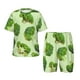thumbnail image 1 of Fotbe Broccoli 3 Pijama Estampada de 2 Piezas para Niños – Ropa de Dormir de Manga Corta Cómoda para Niños y Niñas, Camiseta y Shorts de Algodón-Medium, 1 of 6