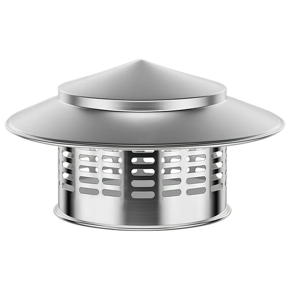 Stainless Steel Chimney Cap, 6.30" Round Cone Roof Vent Cover, Anti-Rust, Weatherproof Vent Cap