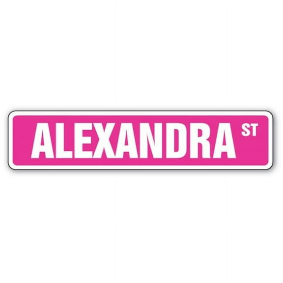 SignMission SS-ALEXANDRA 4 x 18 in. Alexandra Street Sign