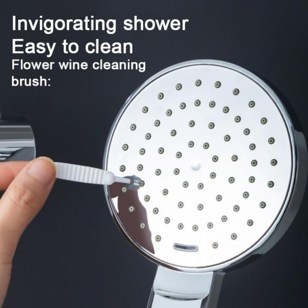 30pcs Shower Nozzle Cleaning Brush Anti-Clogging for Shower Head Cleaning  Brush for Pore Gap Clean with Nylon Bristle Non-Slip Handle by Alnorte