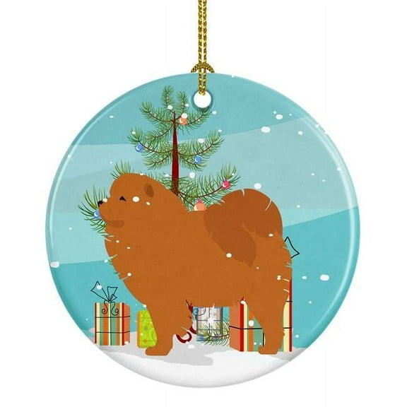 Carolines Treasures BB2969CO1 Chow Chow Merry Christmas Tree Ceramic Ornament