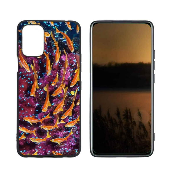 Fishes-jpg Phone Case, Degined for LG Q52 Case Men Women, Flexible Silicone Shockproof Case for LG Q52