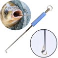 thumbnail image 2 of Stainless Steel Safety Fish Hook Remover Fishing Extractor Fishing Hook Detacher Rapid Decoupling Device for Fishing Tools Blue With Box, 2 of 6
