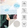 thumbnail image 5 of Dreamtimes Bath Mats Toiletry Mat Set, Bath Rug+U-Shaped Toilet Mat, Non-Slip Bath Carpet Bath Mats for Bathroom 24"x16"+24"x20"-Line Doodle Cactus, 5 of 5