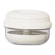 thumbnail image 2 of Estuche hermético para dentaduras postizas, caja para retenedores dentales con divisor y cesta coladora. Blanco, 2 of 9