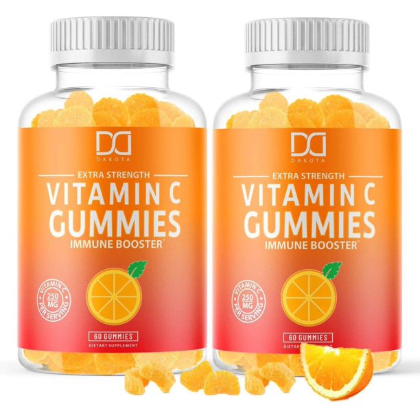 Chewable Gummies Vitamin C Formulated Supplement For Immune System Support For Adults & Kids