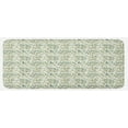 thumbnail image 1 of Green Kitchen Mat, Pastel Colored Floral Ornaments Soft Petals Leaves Vintage Garden Botany, Plush Decorative Kitchen Mat with Non Slip Backing, 47" X 19", Multicolor, by Ambesonne, 1 of 1