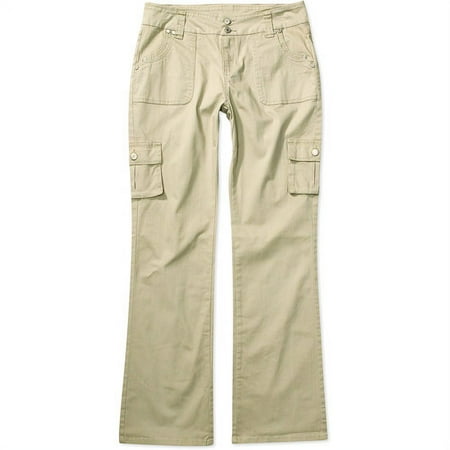 Faded Glory - Women's Petite Organic Cotton Cargo Pants
