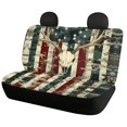 thumbnail image 1 of Pzuqiu US Flag Deer Interior Decor Car Seat Covers, Breathable Full Set Fit for Truck, 1 of 2