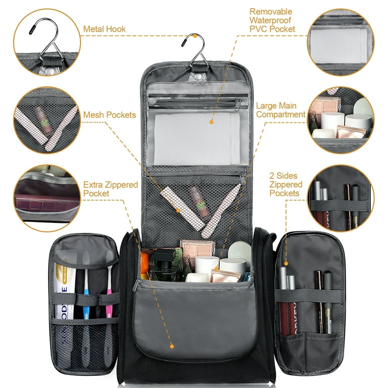 Organizers cosmetic, tolietry Bag, many compartments