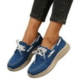 thumbnail image 4 of Chaussures Bateau IUJSOY Femmes à Lacets Chaussures de Marche Confortables Semelle Épaisse Souple Espadrilles Mode Mocassins, 4 of 7