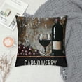 thumbnail image 2 of Orinice Wine Sign Artist Graphic Decorative Cushion Throw Pillow Cover for Home Living Room Bed Sofa Car Bedroom, Durable Material Pillow Case 1PC 24x24in, 2 of 5