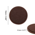 thumbnail image 2 of Unique Bargains 1 Set Water-absorbing Drink Coaster Brown Silicone Felt Cloth, 2 of 5
