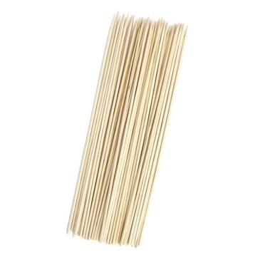 lanema 50Pcs Long Bamboo Skewers Wooden Sticks BBQ Barbecue Shish Kabob Fondue Grill