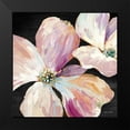 thumbnail image 2 of Loreth, Lanie 12x12 Black Modern Framed Museum Art Print Titled - Soft Flower Song on Black I, 2 of 5