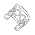 thumbnail image 1 of Stainless Steel Polished Circle Design 50.00mm Cuff Bangle, 1 of 2