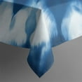 thumbnail image 5 of Blue White Tie Dye Spiral Pattern Square Tablecloth,Waterproof Square Table Cover,Wipeable Spillproof Washable Table Cover for Home Kitchen Party Decor 52"x52"(132x132cm), 5 of 6
