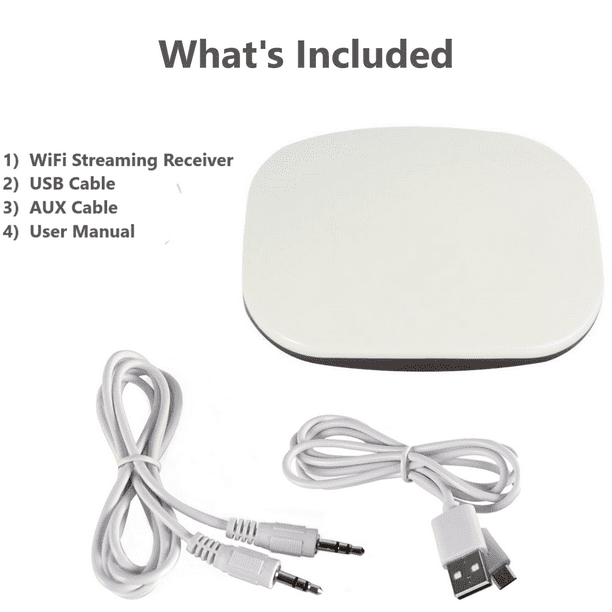 Stellar Labs Wireless WiFi Streaming Receiver Adapter, Stream Music to Over Airplay Receiver DLNA Chromecast Audio, Device Compatible with iOS, Android and - Walmart.com