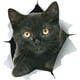 thumbnail image 1 of Paquete de 5 - Pegatinas de gato 3D - Calcomanías de pared de gato negro - Calcomanías de pared de gato para dormitorio - Nevera - Inodoro - Coche - Embalaje al por menor, 1 of 5