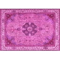 thumbnail image 1 of Ahgly Company Indoor Rectangle Medallion Pink Traditional Area Rugs, 8' x 12', 1 of 4