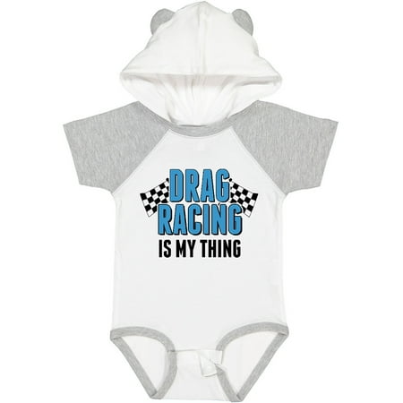 

Inktastic Drag Racing is My Thing with Flags Gift Baby Boy or Baby Girl Bodysuit