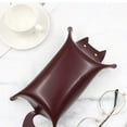thumbnail image 6 of Dengmore Leather Valet Tray Organizer Cute Cats Debris Tray Storage Box for Living Room Folding Leather Porch for Entryway Table Key Wallet Watch Coin Change Phone Desktop Catchall Tray, 6 of 6