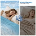 thumbnail image 2 of Beach Coastal Cooling Blanket,Lightweight Breathable Summer Throw Blanket with Double Sided Cold Effect,Summer Seaside Shell Starfish Nautical Picnic Blankets Bed Sheet for Hot Sleepers 50"x60", 2 of 8