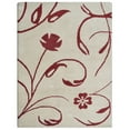 thumbnail image 3 of Rugsotic Carpets Hand Tufted Wool Eco-Friendly Area Rugs - 4'x6', Rectangle, Beige Red, Modern Contemporary Design, High Pile Handmade Anti Skid Rugs for Living Room, Bed Room (K00733), 3 of 6