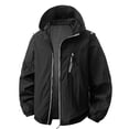thumbnail image 2 of WIZUTIZ Men's Sun Protection Hooded Jacket Lightweight Solid Color Long Sleeve Pockets Outdoor Hiking Golf Casual Windbreaker, 2 of 4