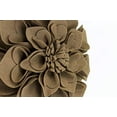 thumbnail image 4 of Fennco Styles Handmade 3D Heart-Shaped Petals Flower Decorative Throw Pillow Cover & Insert 13 Inch Round - Mocha Floral Pillow for Couch, Home Décor, Bedroom Décor and Holiday, Housewarming Gift, 4 of 8