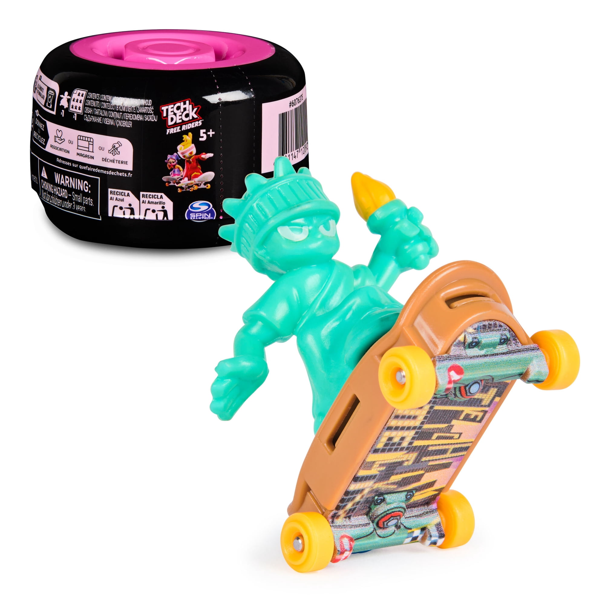 Tech Deck Free Riders Single Blind Pack Fingerboard Toy, Ages 3 & up (Styles May Vary)