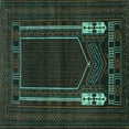thumbnail image 1 of Ahgly Company Indoor Square Persian Turquoise Blue Traditional Area Rugs, 7' Square, 1 of 4