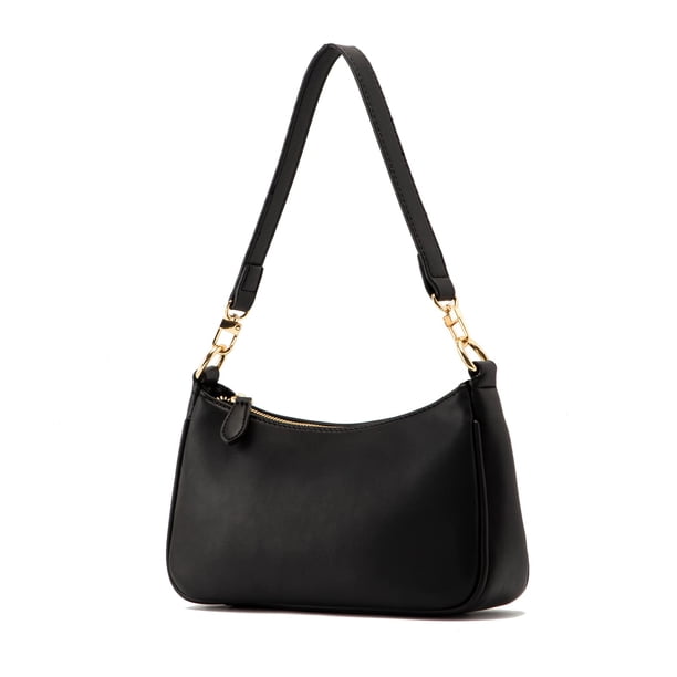 Bolso Clutch Tote VODIU 2 Correas Extraíbles Color Blanco y Negro