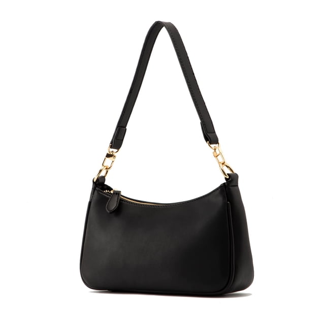 Bolso Clutch Tote VODIU 2 Correas Extraíbles Color Blanco y Negro