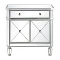 thumbnail image 2 of Beaumont Lane Commode à 2 Portes en Verre Miroir/marbre, Argent/transparent, 2 of 8