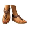 thumbnail image 3 of MKLEKYY Sandalias de Playa para Mujer Sandalias de Cuero de Moda de Verano para Mujer, Transpirables, Cómodas, Sin Zapatos, 3 of 5