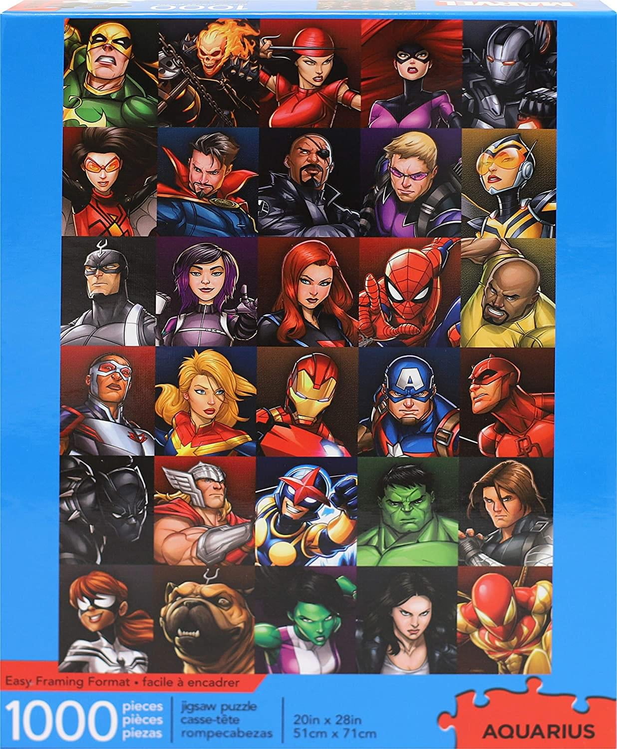 AQUARIUS Marvel Heroes Collage 1000-Piece Jigsaw Puzzle