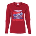 thumbnail image 2 of Thank a Farmer Thank a Veteran Eat In Peace Female Graphic Long Sleeve T-Shirt, Red, 2XL, 2 of 3