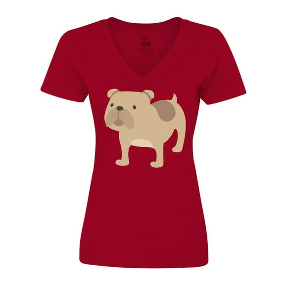 Inktastic Bulldog Women's V-Neck T-Shirt