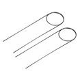 thumbnail image 1 of Soporte de planta Redondo Unique Bargains Anillos de Metal Negro paquete de 2, 1 of 5
