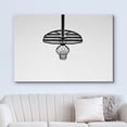thumbnail image 2 of wall26 Canvas Print Wall Art Under View of Black &amp; White Basketball Hoop Sports Athletes Photography Realism Contemporary Scenic Urban Multicolor Ultra for Living Room, Bedroom, Office - 16", 2 of 5
