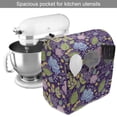 thumbnail image 2 of Floral Stand Mixer Cover, Botanical Natural Theme Flower and Leaves with Yellow Berries Art, Kitchen Appliance Organizer Bag Cover with Pockets, 5 Quarts, Sea Blue Lime Green, by Ambesonne, 2 of 4
