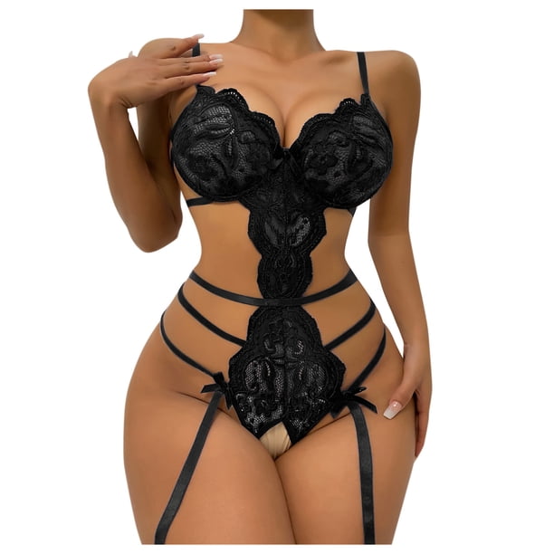 Ropa interior sexy Pijamas sexys Lencería sexy Mono abierto